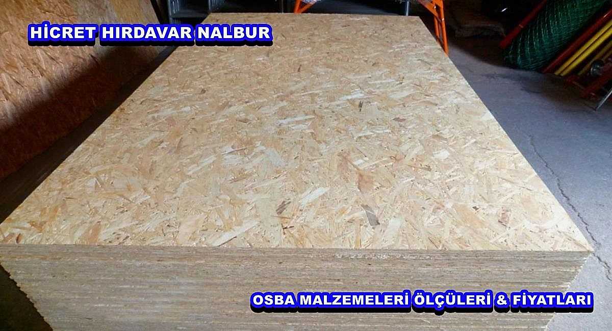 OSB MALZEMELERİ ÖLÇÜLERİ ve ÇEŞİTLERİ